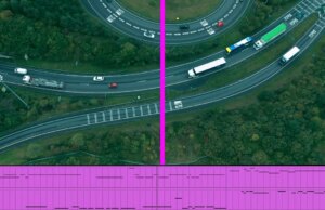 Kijk hoe het ritme van het verkeer een betoverende soundtrack creëert