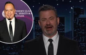 Jimmy Kimmel stort in tijdens een ‘live’ eerbetoon aan bandleider Cleto Escobedo III