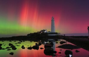‘Extreme’ zonnestorm uit de zon veroorzaakt vanavond een BLACKOUT-waarschuwing en zeldzaam noorderlicht boven Groot-Brittannië