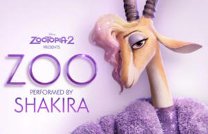 Shakira speelt de Gazelle in Zoo’s videoclip voor Zootropolis 2